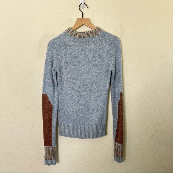 Land of Distraction Blue Pullover Sweater Crewneck Womens Size S - Picture 7 of 9